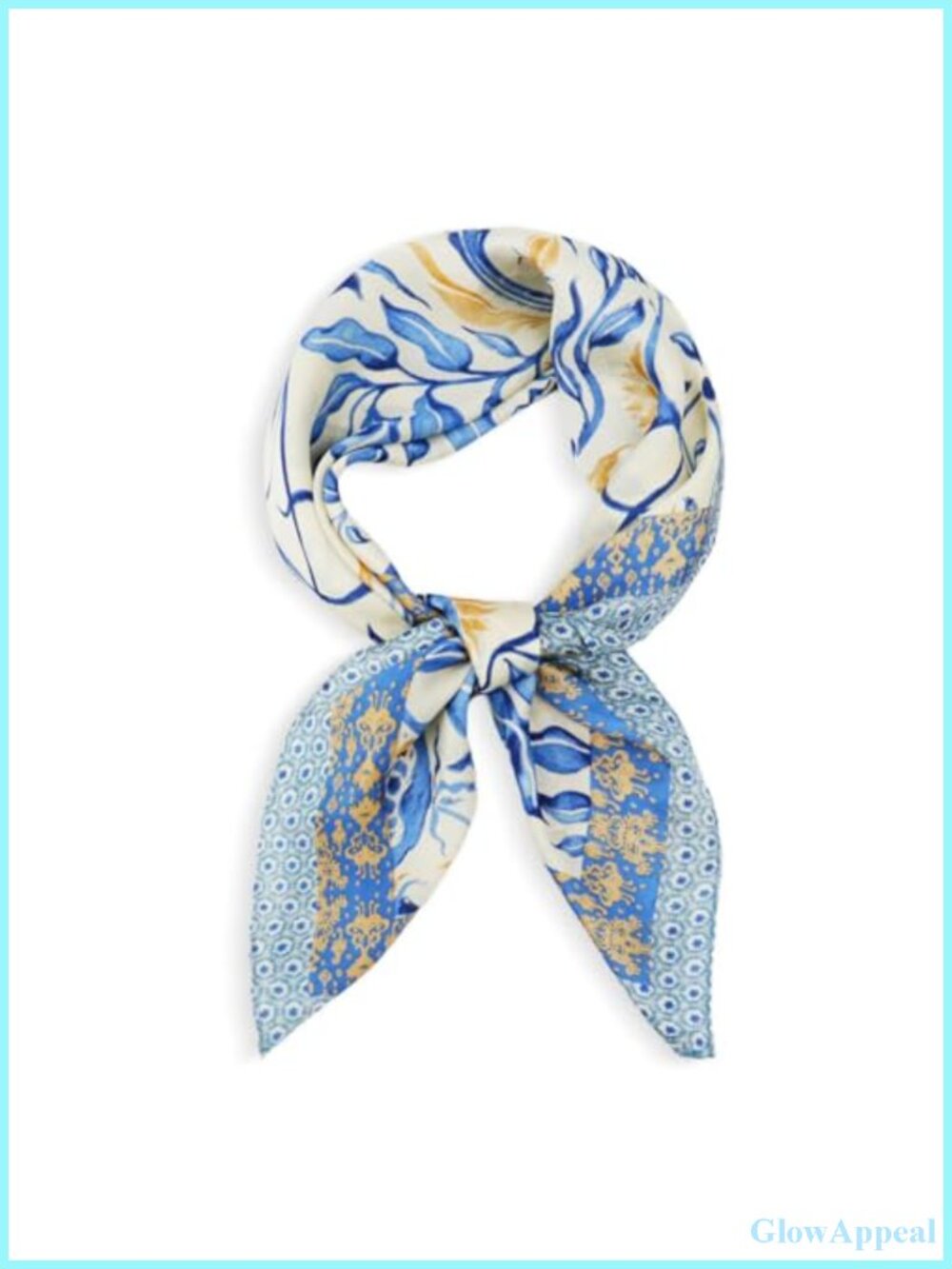 Satin Silk Feeling Square Scarf for Women Hair Neck Headband